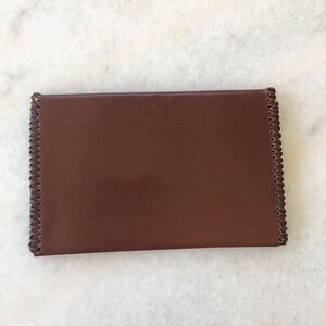 Handstitched Brown Leather Wallet